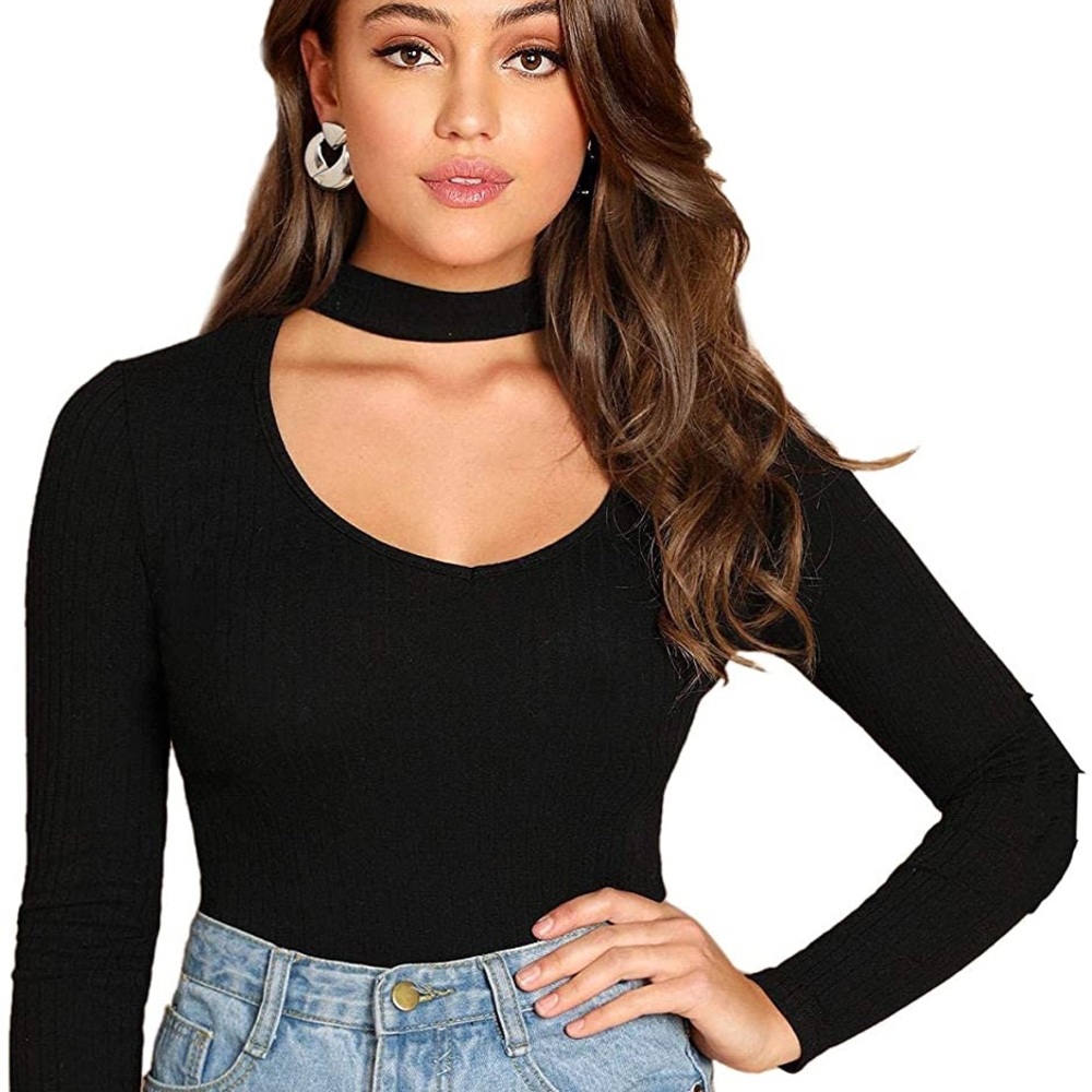 Ambiance | Black Choker Sweater